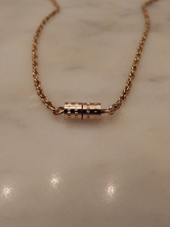 Gold Tone 28 Inch Rope Chain - Picture 3 of 5